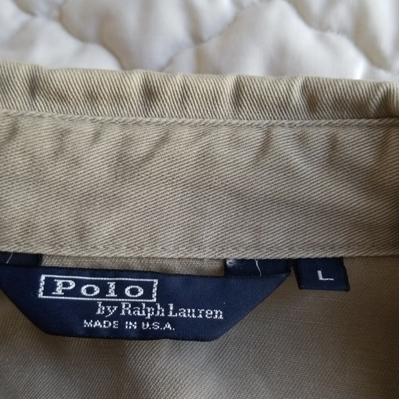 Vintage Polo Ralph Lauren Tan Jacket Large - Picture 3 of 5
